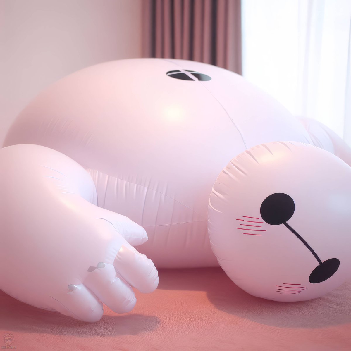 FBfloatyflirts's tweet photo. You convince a 16yo cinema employee you work for the distributor and need to take the display to check for leaks. They let you deflate & take it, but when you get home there's only space for it in one room. It is clear it doesn't have any leaks… yet 🤭
#Baemax #AIgenerated #BIC https://t.co/J6BRHjQoO0