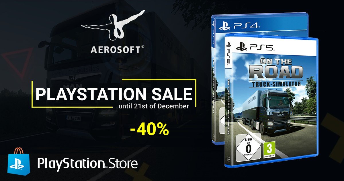 BRΛNDON SΛXONY  #OTR_TruckSim on X: 🚨 Aktuell läuft der PlayStation  Store Sale. Das heißt, Ihr könnt dort bis 21. Dezember 35% beim Kauf von On  The Road - Truck Simulator sparen