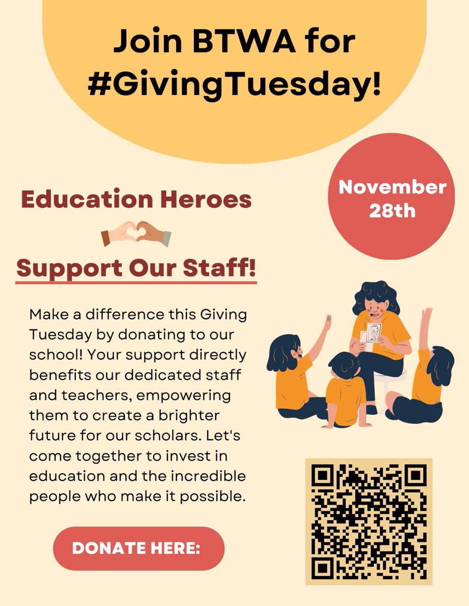 Good Morning Families!

It's GIVING TUESDAY!

if you are able to give, please use the link below
btwanewhaven.org/apps/pages/?ty…

We thank you for all your support!

Have a great day!
