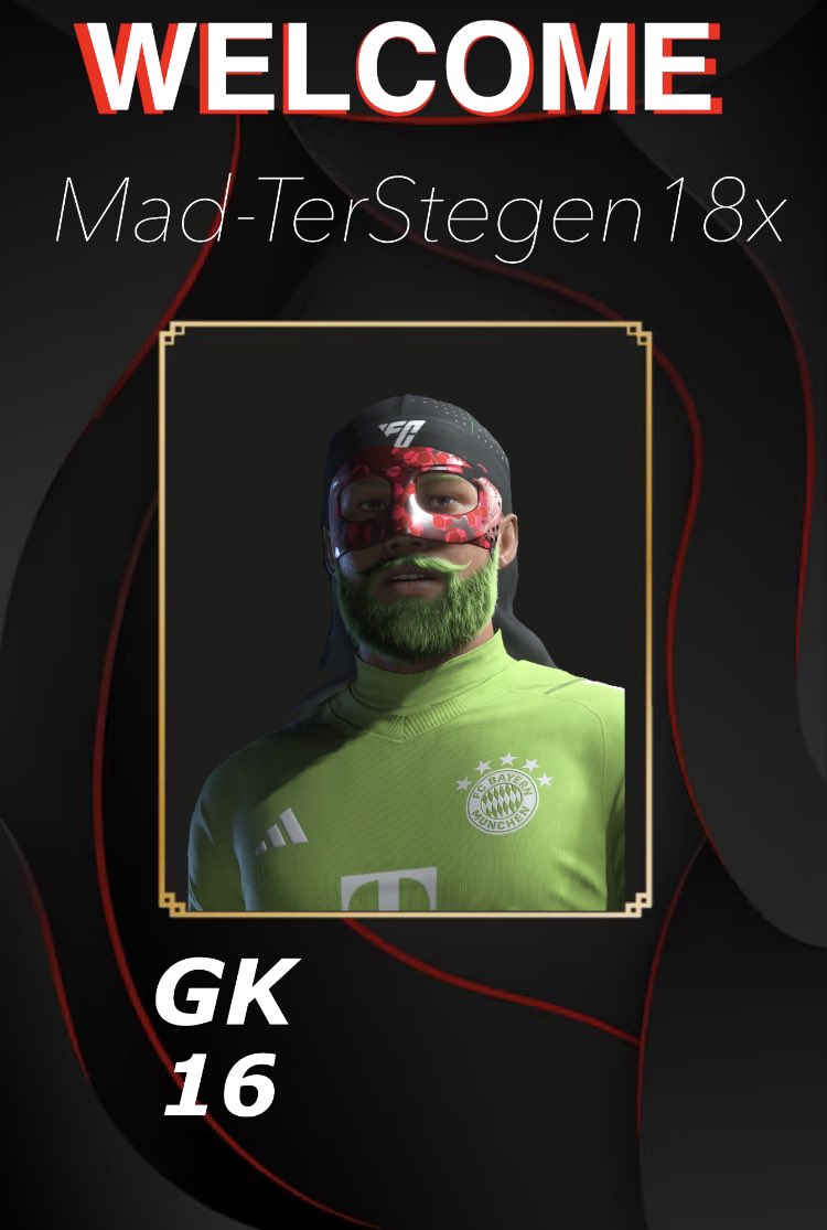 MERCATO MI-SAISON

Voici notre troisième pièce, nous le présentons plus au sein du club ! Gardien le plus capée du club avec 5 années passées ici <a href="/MadTerStegen18x/">Mad-TerStegen-GK</a> fait son retour au sein du club en espérant une belle aventure sous ces couleurs ! 

WELCOME BACK TO MAD ARMY