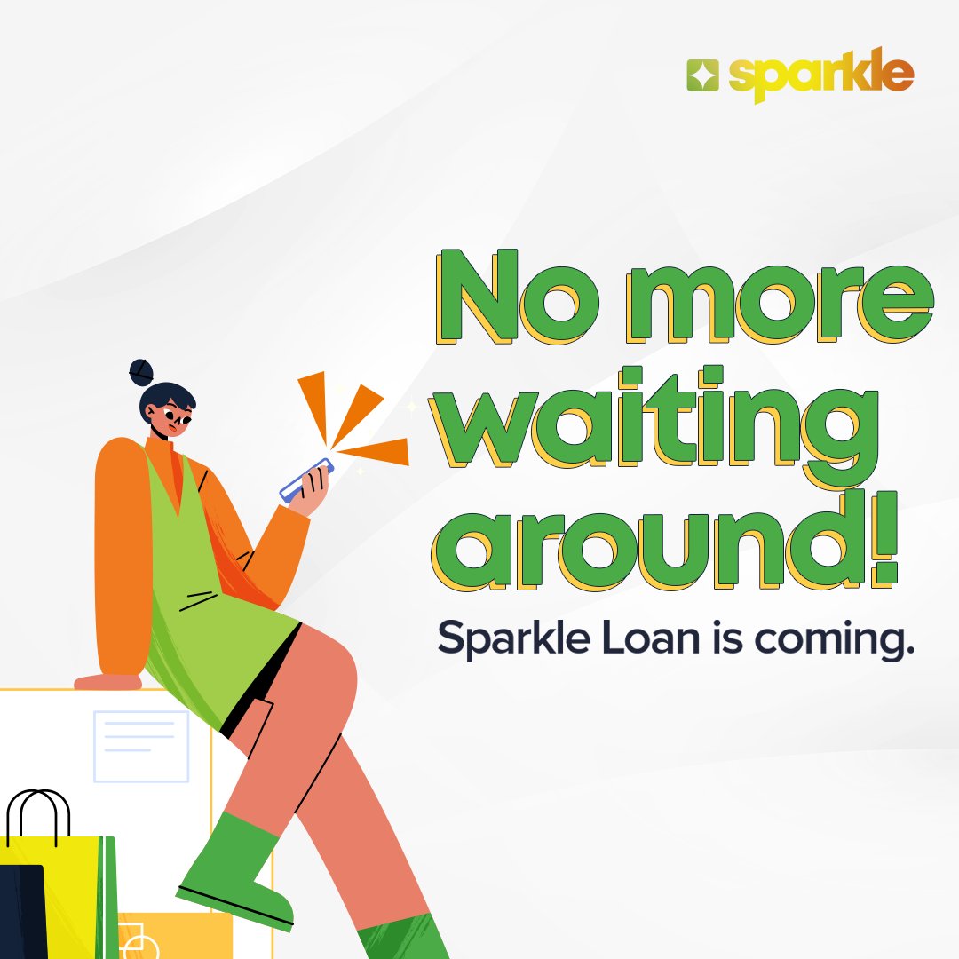 Hey Sparkler! ❇️
Need extra money to sort out your bills or quick cash before payday? Soon you'll be able to request a loan right on the Sparkle app 💃  

Sparkle Loan is coming soon. Stay tuned & get ready! 🥳 

#SparkleNigeria #Whatdoyouwanttodotoday #SparkleLoan
