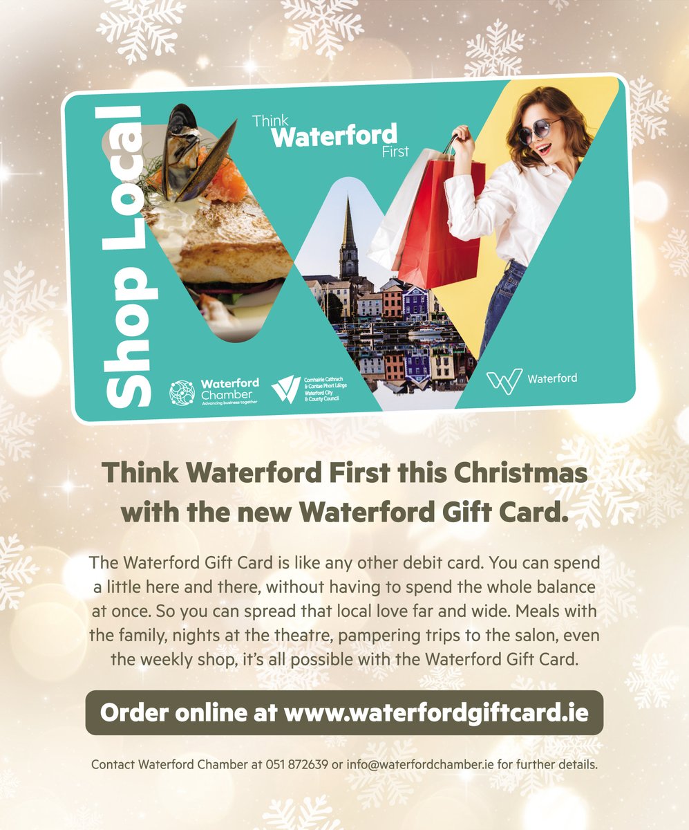 Celebrate the festive season by treating your team to the #WaterfordGiftCard! Utilize the 'Small Benefit Exemption' by Revenue Commissioners to offer up to €1,000 per employee annually. Grant them the joy of choice this holiday season! 🎁 Purchase now: waterfordgiftcard.ie