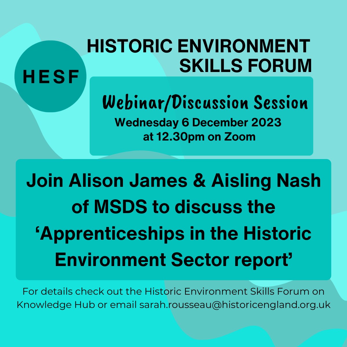 Interested in the #SkillsForum?

Join its first webinar session next Wednesday 6 Dec, coordinated by colleagues at <a href="/HistoricEngland/">Historic England</a> and featuring @MSDSMarine 📅💻

Follow the link our latest Heritage Sector Resilience Interview to sign up 👉 tinyurl.com/3jkr7h2c

2/3