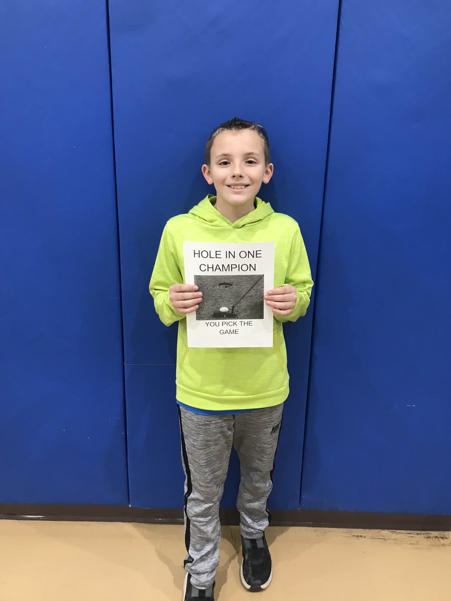 Winners of Hole in One Competition Day 1 (afternoon)Mrs. Stout rocked the day with 6 hole in one's! #proud2bmis