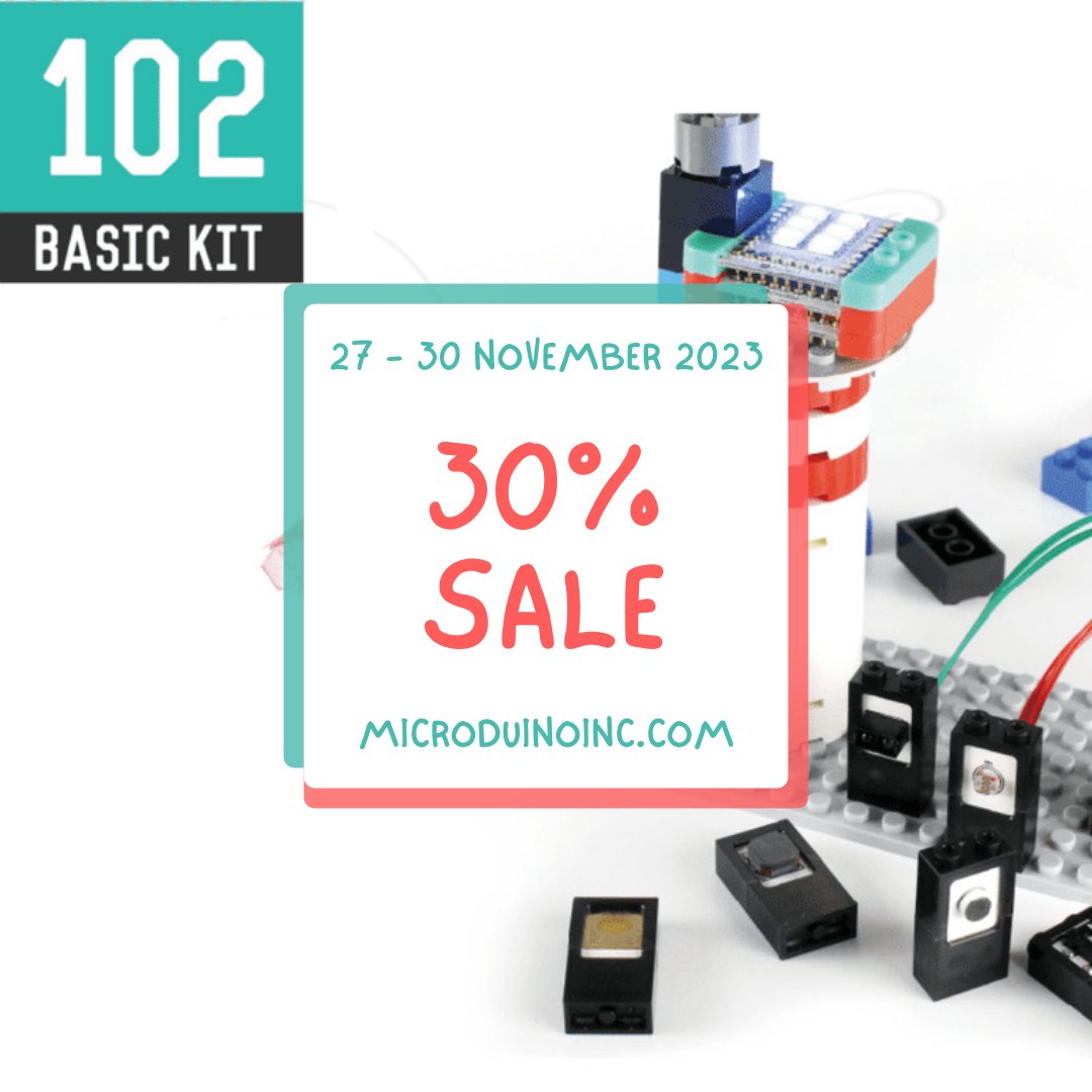 Get 30% off your purchase of this mCookie kit when you enter code "30OFF" at check out. Visit: microduinoinc.com/store to purchase yours today!  #mCookie #STEM #STEAM #STEMed #ThisIsSTEM #EdTech #Engineering #robotics #coding #scratch #STEMtoys #Microduino