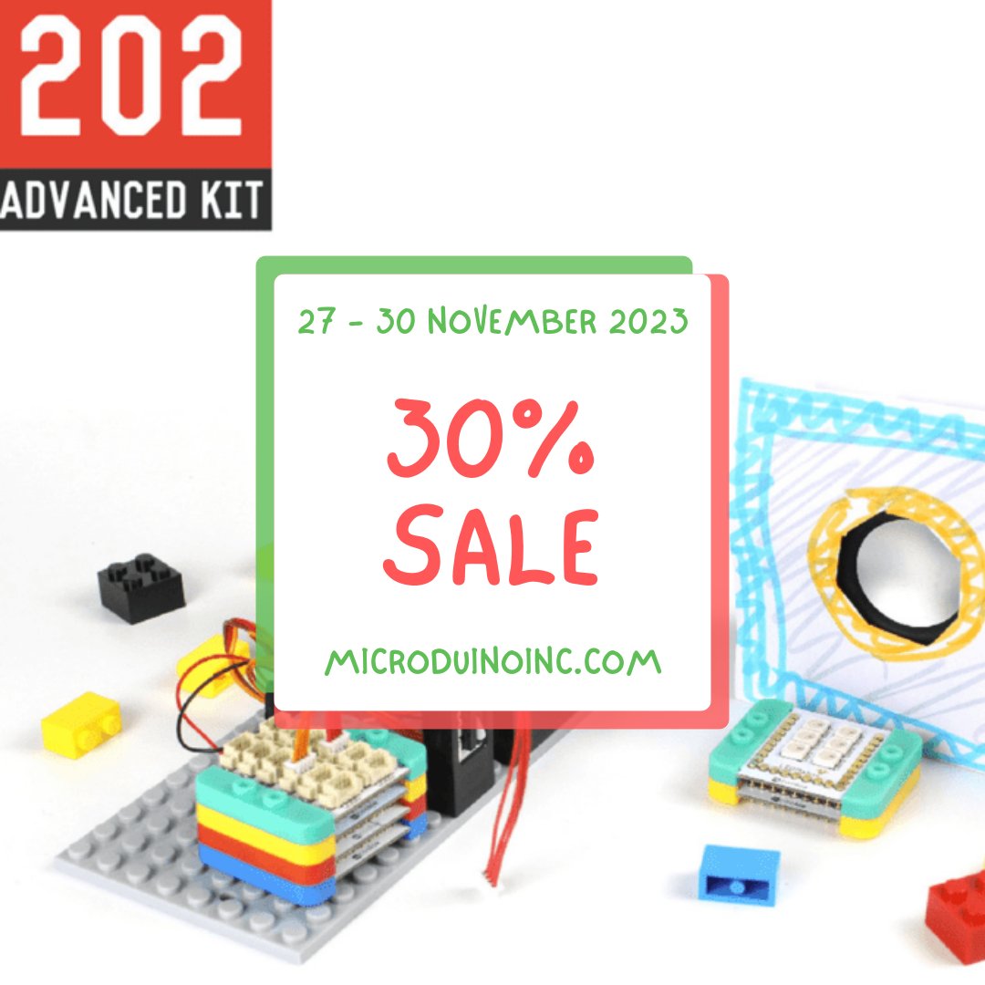 Get 30% off your purchase of this mCookie kit when you enter code "30OFF" at check out. Visit: microduinoinc.com/store to purchase yours today!  #mCookie #STEM #STEAM #STEMed #ThisIsSTEM #EdTech #Engineering #robotics #coding #scratch #STEMtoys #Microduino
