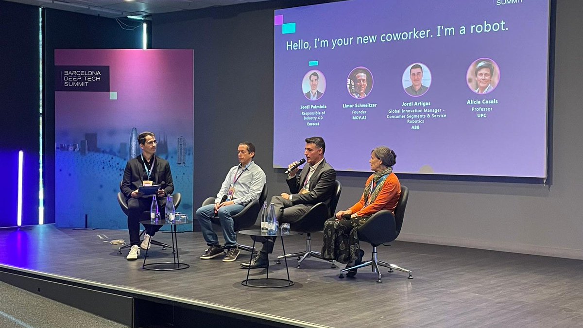 la_UPC's tweet image. 🔝 Presència destacada de la #UPC a la nova edició del #BarcelonaDeepTechSummit.
Una trentena d’empreses sorgides de la UPC i diversos investigadors presenten avenços i tendències transformadores en transició energètica, digitalització de la indústria, connectivitat, mobilitat…