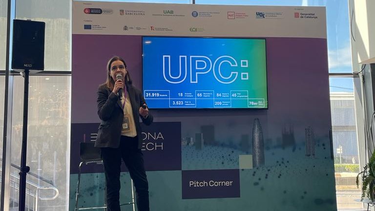 la_UPC's tweet image. 🔝 Presència destacada de la #UPC a la nova edició del #BarcelonaDeepTechSummit.
Una trentena d’empreses sorgides de la UPC i diversos investigadors presenten avenços i tendències transformadores en transició energètica, digitalització de la indústria, connectivitat, mobilitat…