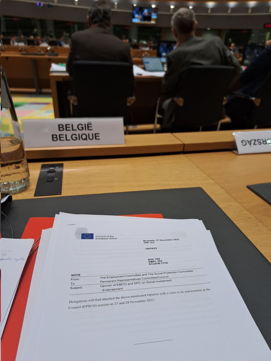 Endorsement at the unanimity! EPSCO adopts the EMCO and SPC opinion on the added value of social investment and the role of the EPSCO Council filière in the EU economic governance! A key step in the EGR debate and towards the Jumbo ECOFIN EPSCO in March 2024 #TeamVandenbroucke