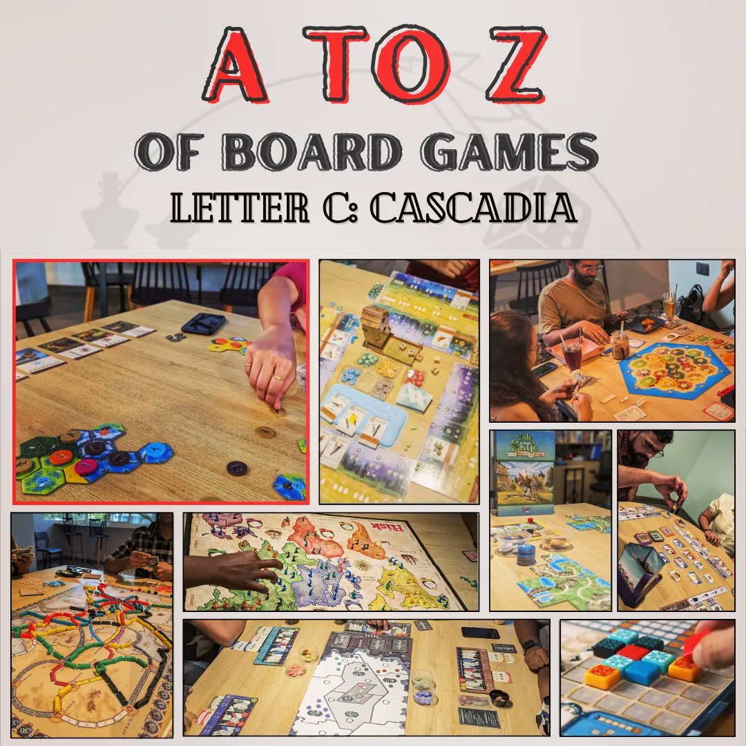 nowboardingcafe's tweet photo. 🎲 A to Z of Board Games: Week 3 - Cascadia! 🌲🏞

Hello Explorers! Our A to Z board game adventure continues, and this week, we're venturing into the breathtaking landscapes of Cascadia!

(... 1/7) https://t.co/UeNcLOANdX