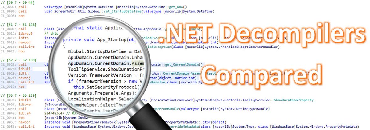 ndepend's tweet image. .NET – 7 Decompiler Compared
blog.ndepend.com/in-the-jungle-… #dotnet #csharp #decompiler #reverseengineering