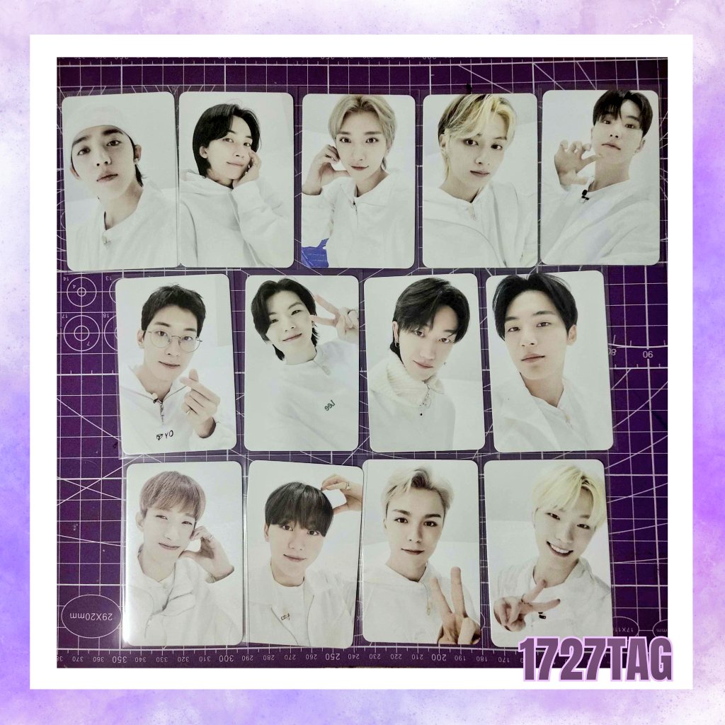 🐶 #1727TAG_Onhand 

WTS LFB | help rt

✨ #SEVENTEEN Going Seventeen 2.0 Photocards ✨

- P80.00

✔️ On hand
✔️ with sleeves
✔️ Good condition