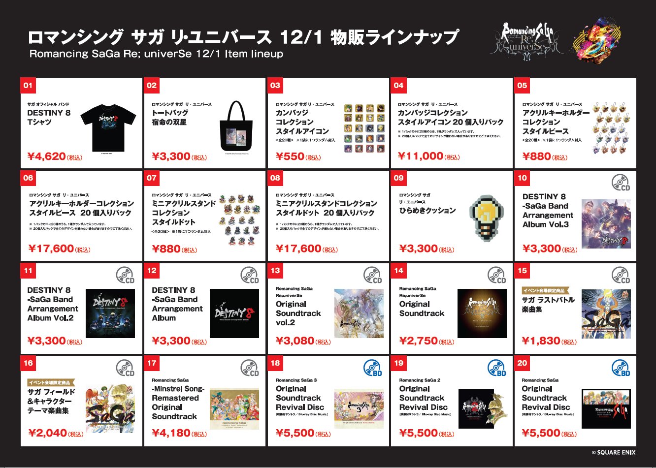 ロマサガRS 5周年記念イベント 来場者限定配布グッズ - メルカリ