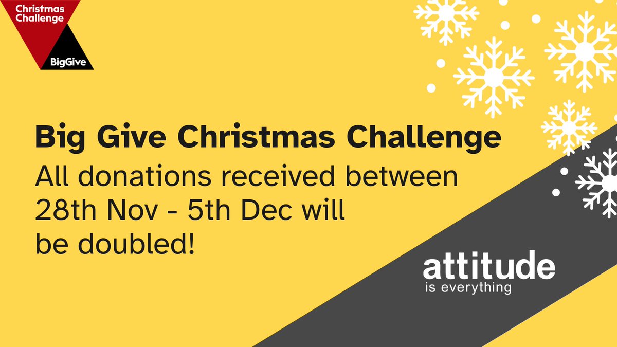 We’re taking part in the Big Give #ChristmasChallenge! 

Our campaign will support our Mystery Shopping programme, amplifying the voices of disabled audiences &amp; helping venues &amp; festivals improve accessibility. 

Find out more here > bit.ly/47RKAUP 

#GivingTuesday