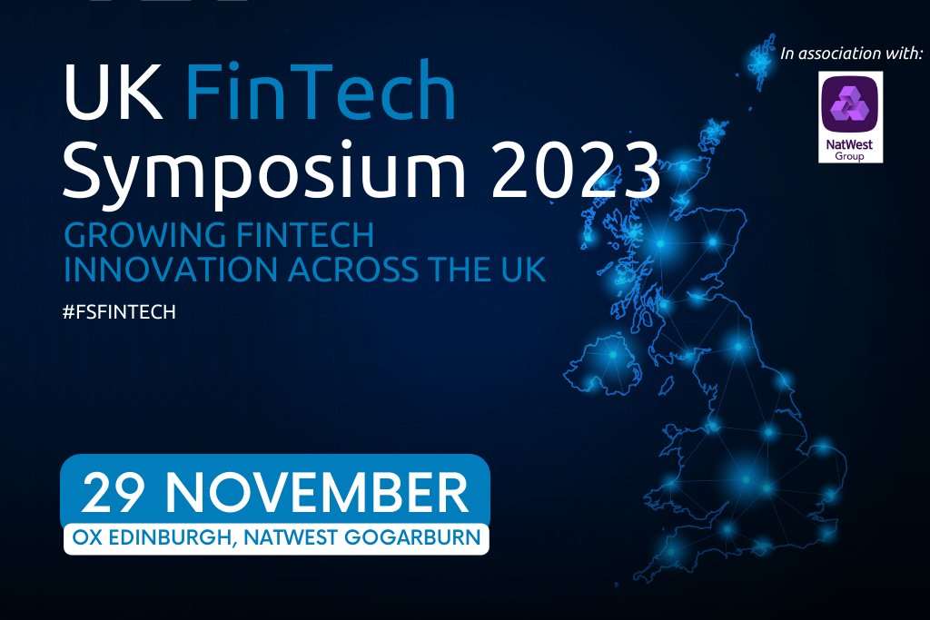 FinTechScotland's tweet photo. We’re looking forward to the UK Fintech Symposium in Edinburgh on Wednesday! Hosted by our Chair,@IngledewStephen, this event is a great opportunity for FinTech leaders to collaborate, cooperate and develop new market opportunities. See you there! 
#FSFinTech #UKFinTech #Fintech https://t.co/km9kzzAluQ