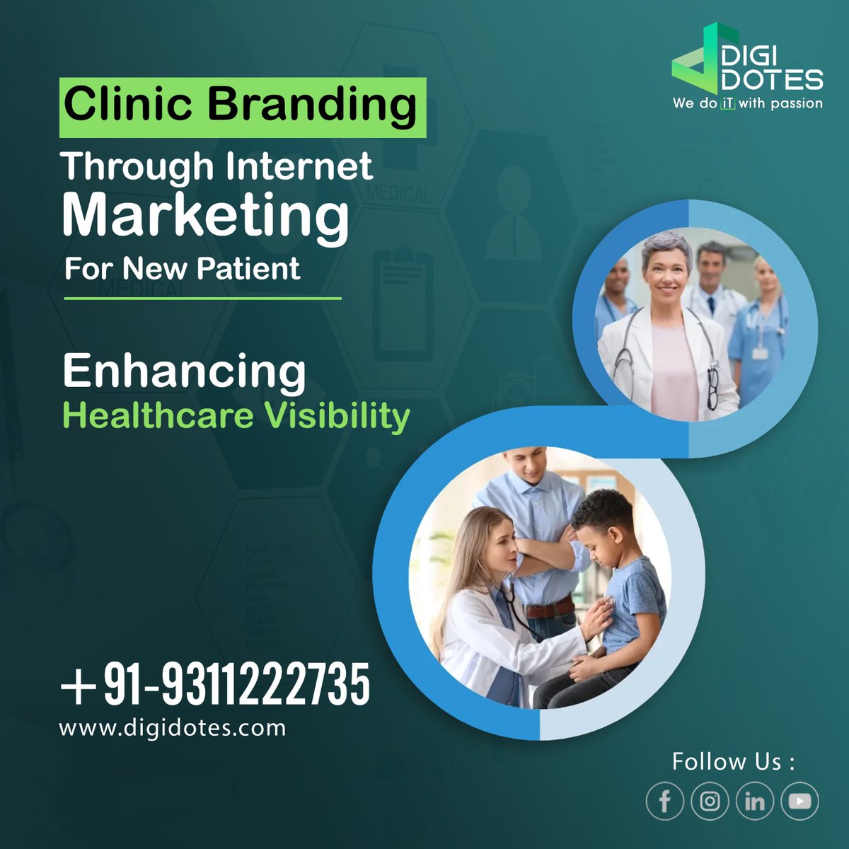 DDotes's tweet image. Engage new patients and boost healthcare visibility through internet marketing. 💻👩‍⚕️
📱 Call Us Now: +91-9311222735
🌐 Visit digidotes.com 

#ClinicBranding #HealthcareMarketing #NewPatientAcquisition #HealthcareVisibility #MedicalMarketing #DigitalHealthcare #digidotes
