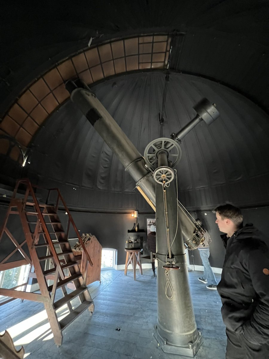 Our office at <a href="/AiCentreDK/">Pioneer Centre for AI</a> in the old observatorium at the Botanical gardens never fails to amaze: today the doors to the telescope room were opened. By the looks of it, both the telescope and the rotating dome’s mechanisms seem to be functional 🤩