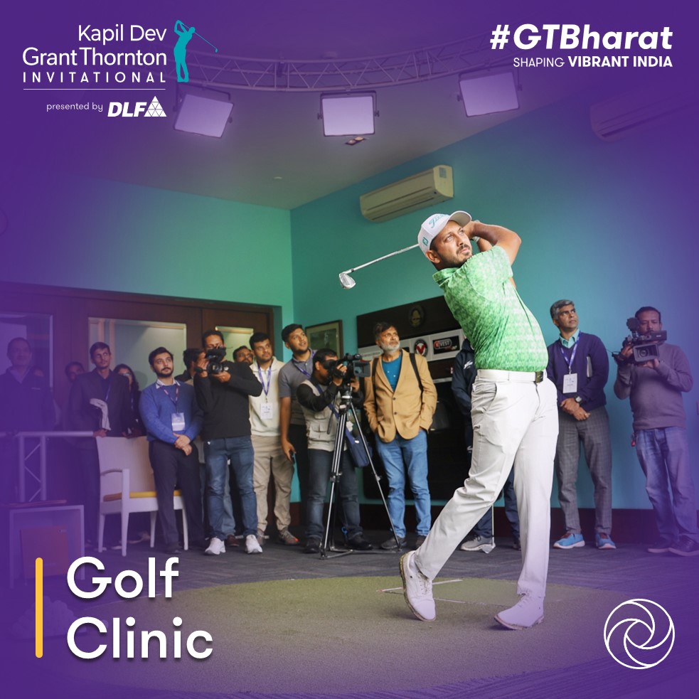KDGT_golf's tweet photo. Defending Champion in Action! 🏆Varun Parikh, sharing his golf wisdom at today's exclusive clinic.
To know more about #KDGT2023: https://t.co/767ZswhonZ
@therealkapildev | @VarunParikh11
#GoBeyondForGolf #KDGT2023 #KDGTGolf #KapilDev #KDGT #GrantThorntonBharat #GTBharat https://t.co/IHYzLoC3we