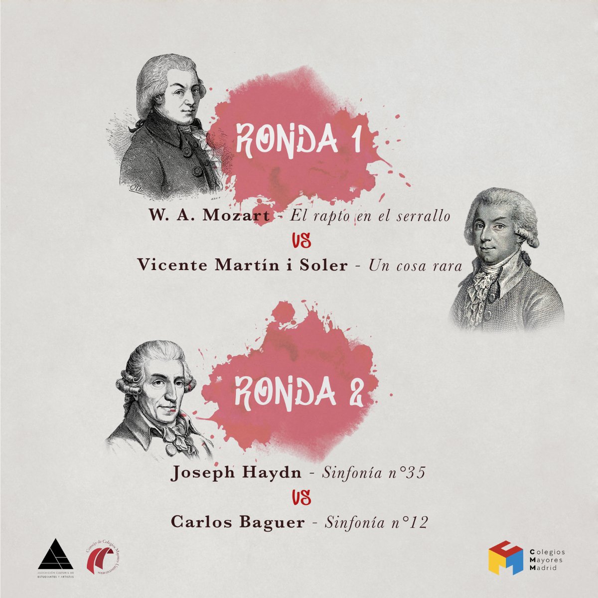 🎤 ¡Marca el 2 de diciembre! La <a href="/orquestaJOECOM/">orquestaJOECOM</a>  te invita a su batalla de gallos a las 18:00 en el <a href="/CMU_EliasAhuja/">Colegio Mayor Elías Ahuja</a>

🎟️ 5€ para estudiantes, 8€ los demás 
¡Prepárate para una experiencia única!

🌐 ¡Enlace de entradas en la bio!

#RevoluciónJOECOM #SomosCCMM #BatallaDeGallos
