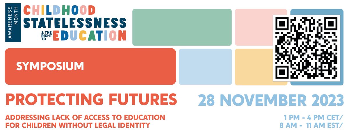 institute_si's tweet photo. 💥The #AwarenessMonth symposium “#Protecting Futures: Addressing lack of access to education for children without legal #identity” is now LIVE! 💥 Watch it now👉🏼
https://t.co/sDC7kZJseO https://t.co/0nczufwbNe