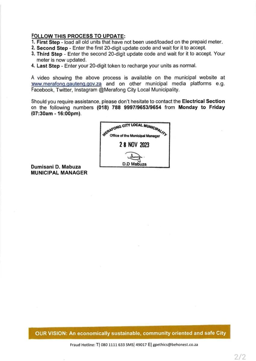 Merafong City Local Municipality tweet media