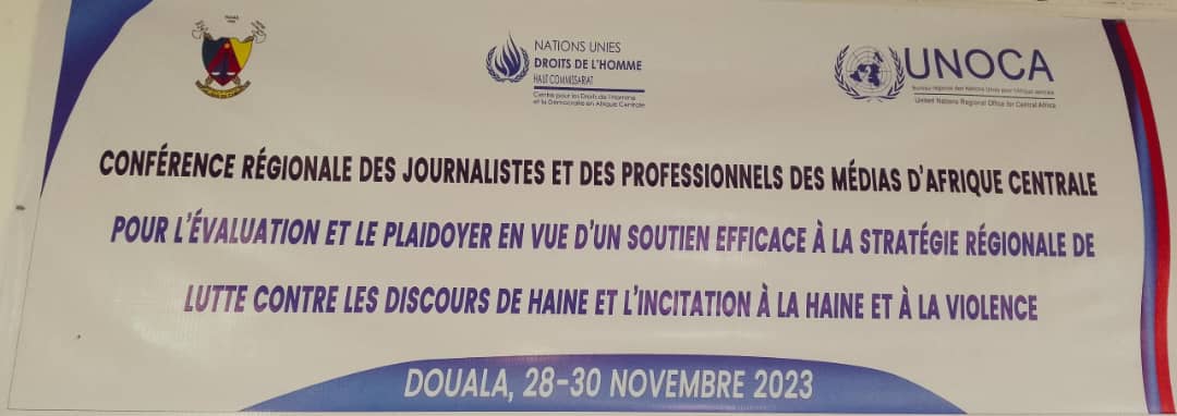 UN_UNOCA's tweet photo. Les travaux ont été officiellement ouverts par le représentant du Ministère des relations extérieures du Cameroun qui a un mandat de l'UNSAC sur la question des discours de haine. La conférence est coorganisée par l'UNOCA et le CNUDHD-AC. https://t.co/VpBv2i4jV6