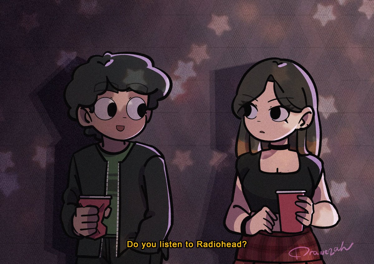 drawezah's tweet photo. "𝘸𝘩𝘢𝘵'𝘴 𝘺𝘰𝘶𝘳 𝘧𝘢𝘷𝘰𝘳𝘪𝘵𝘦 𝘢𝘭𝘣𝘶𝘮?"
-
Scott Pilgrim inspired art
#artph https://t.co/FkIkWlXRoo
