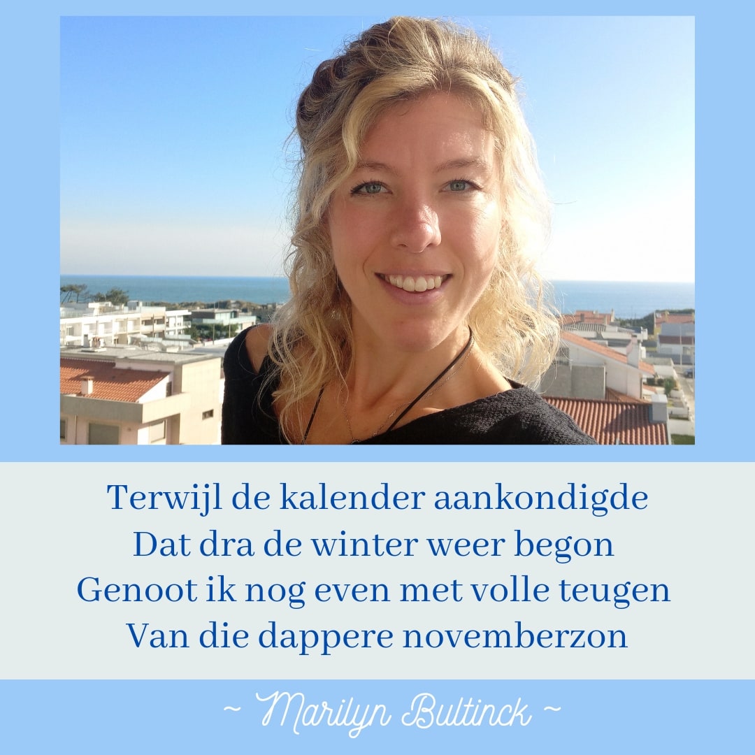 Nog even de novemberzon opsnuiven 
Alvorens Kerstmis aan komt wuiven 

#versjesvandedag #dagdicht #herfst #zon