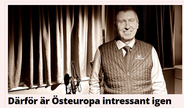 KarlLans's tweet photo. Intervjuade Peter Elam Håkansson från @EastCapital  Capital om senaste starka uppgången på de östeuropeiska marknaderna. https://t.co/qEwWxs9voC https://t.co/zDPNHCKTRh