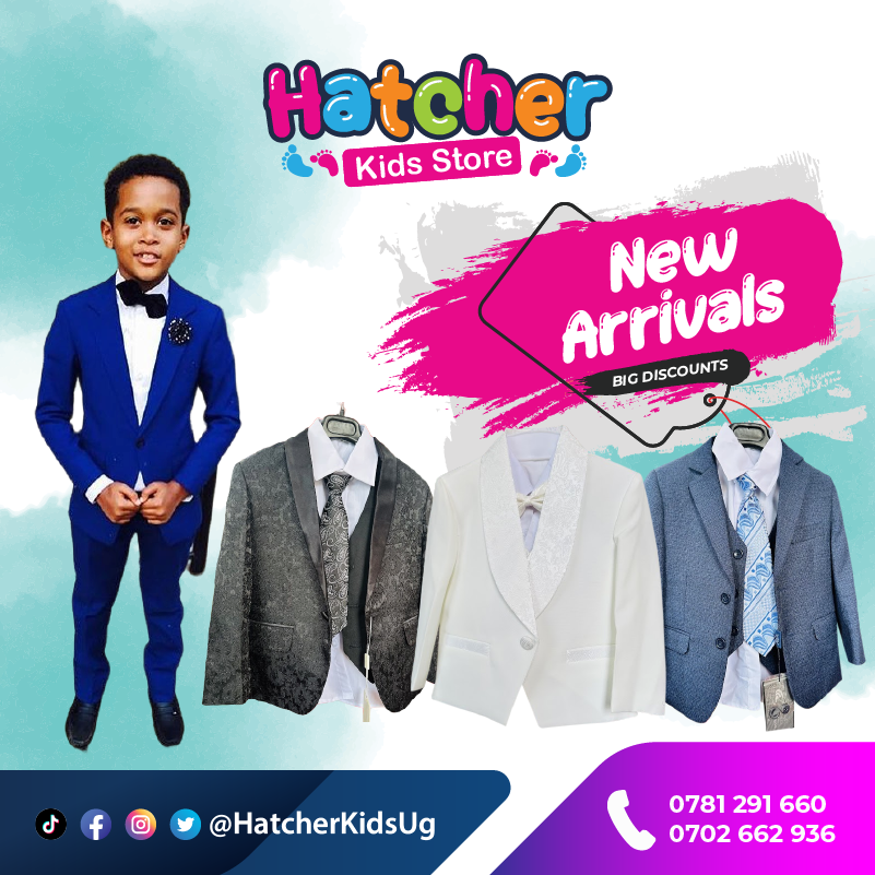 HatcherKidsUG's tweet photo. We have a variety of Boy's suits ranging from 1 - 8 years in different colours. Visit us today at Largess, The Palms Mall in Kabalagala OR Call / WhatsApp 0781 291 660 for delivery. #HatcherKidsUG #kidsfashion #kidstore #babyessentials #babyfashion #babyclothes #babystore https://t.co/nxGBFAZFau