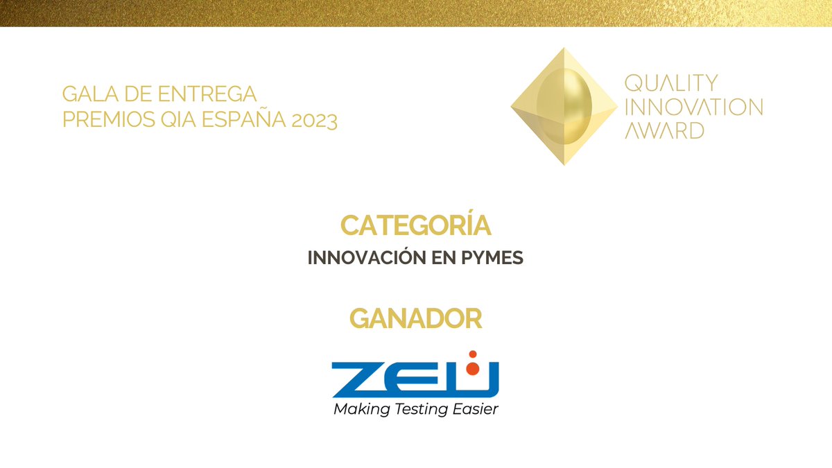 CentrosCex's tweet photo. #PremiosQIA Categoría #Innovación en #Pymes.Ganador: @ZEULAB. Proyecto: #TEST4ALL: Control de la #SeguridaddelosAlimentos donde y cuando quieras. https://t.co/ggyrYuqz6n