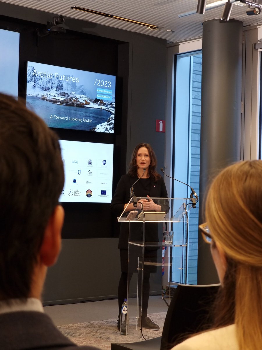 "Climate change knows no boundaries. The livelihoods and communities of the Arctic have always been used to rough weather. But not like we see today." Opening statement by State Secretary of Norway, Maria Varteressian. #ArcticFutures Symposium has kicked off in Brussels.