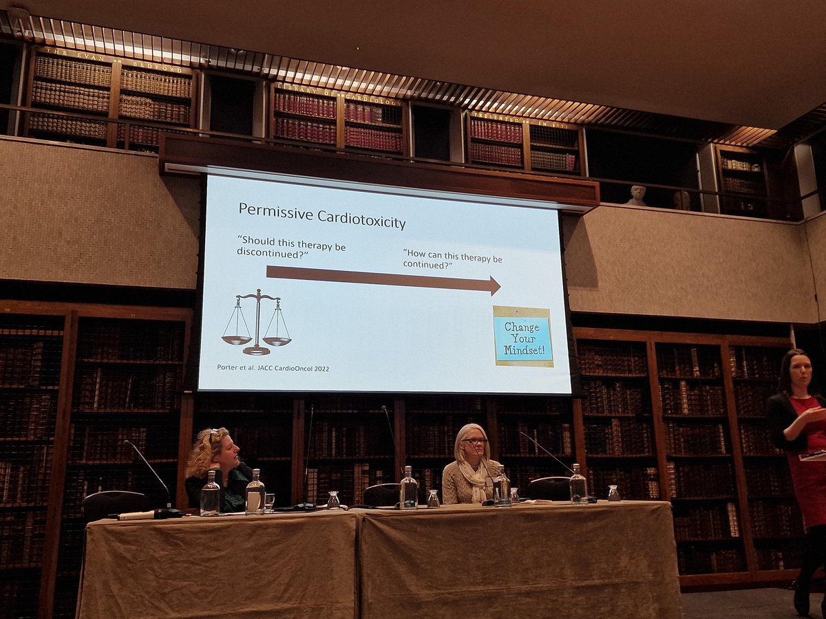 #Permissive #cardiotoxicity is a spectrum @BCOSCardioOnc @ICOSociety @uclh Great talk on #breastcancer #cardiooncology by Dr Dobson @theharveys