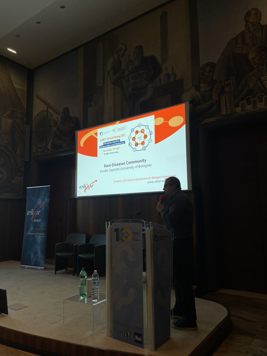 The final community presented at ELIXIR-IT is the #RareDiseases Community, introduced by Emidio Capriotti. #AHM 

<a href="/emidiocapriotti/">Emidio Capriotti</a>