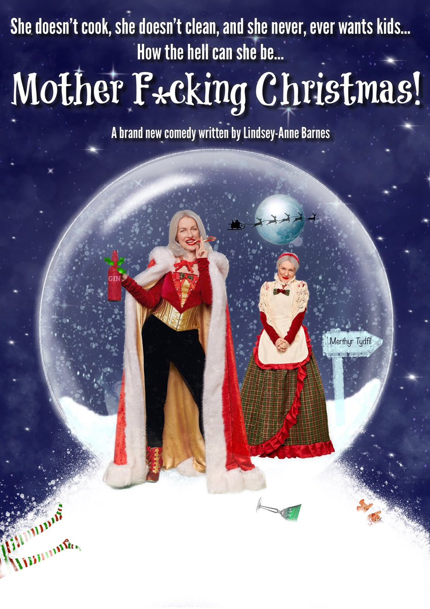 The countdown is happening! Just 20 DAYS til ‘Mother F*cking Christmas!’ opens at the White Bear Theatre on 19th December!! Book tickets here: shorturl.at/bioqG