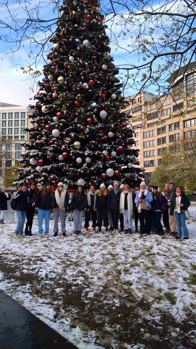 Winter scenes in Potsdamer Platz #schooltrip #unforgettableexperiences #surreyschools