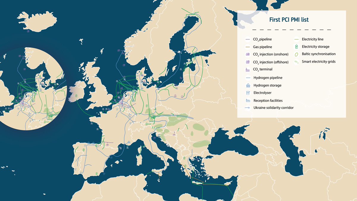 New 🇪🇺energy infrastructure map!

We've turned the challenge of the #energycrisis into an opportunity to accelerate #cleanenergytransition &amp; deploy more home-grown #renewableenergy.

But with all this comes the need for future-proof infrastructure. Let's power progress together!