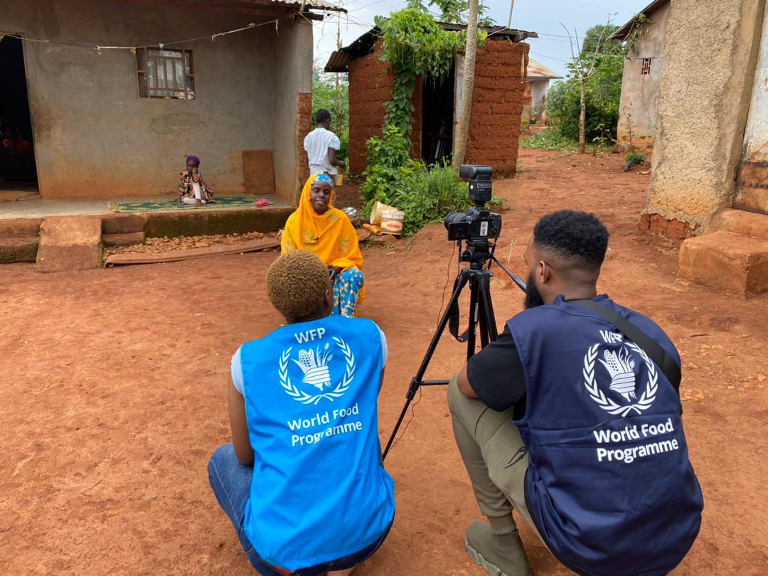 WFP_Cameroon's tweet photo. #Cameroon🇨🇲

This is how we capture the stories that inspire our drive towards #ZeroHunger 

We tell the #Stories that matter, so we can continue #SavingLives and #ChangingLives https://t.co/eAiIauugBi