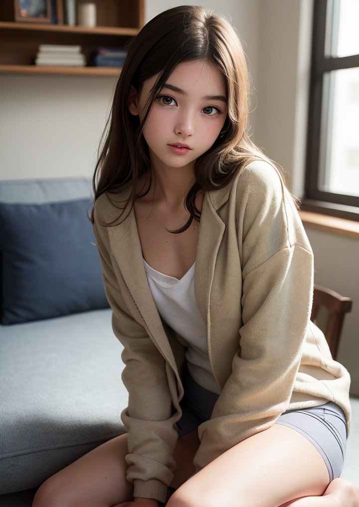 チラリしてくる女子。
#AIart #AIイラスト