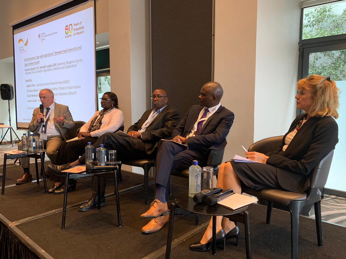 GermanyinKenya's tweet photo. Farmers are the backbone of Kenya's food security and economic growth. Today's panel discussion on agriculture highlighted the importance of empowering farmers to thrive and contribute to a sustainable future.
#FoodSecurity #60YrsofFriendship https://t.co/tHhfia2tCI
