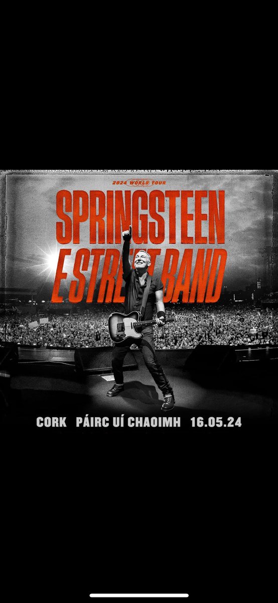 🎤 🥁 🎸🎹 🎶 🎙️ 🎷 🎵

Glanworth GAA have a pair of Premium Level Tickets to raffle to the sold out Bruce Springsteen concert in Pairc ui Chaoimh on Thursday 16th May 2024.

Tickets are on sale using the below 👇 link for €10 each.