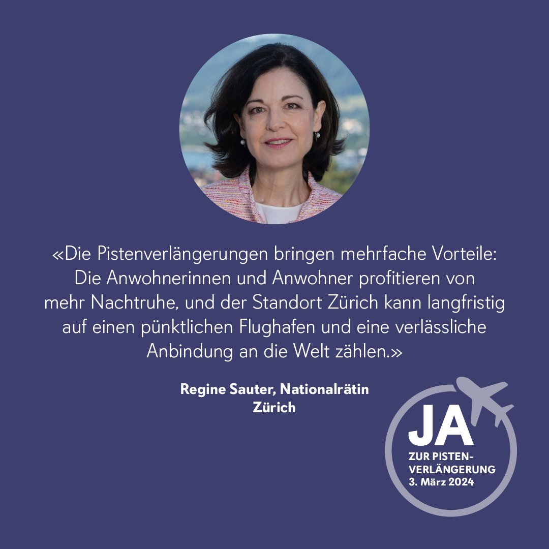 ZürcherHandelskammer (@zhk_ch) on Twitter photo ✈ <a href="/regine_sauter/">Regine Sauter</a>, Direktorin der <a href="/zhk_ch/">ZürcherHandelskammer</a>, sagt am 3. März 2024 Ja zu den #Pistenverlängerungen am <a href="/zrh_airport/">Zurich Airport</a>. Alle guten Argumente für die Pistenverlängerungen: 👉pisten-verlaengerung.ch ✈ <a href="/regine_sauter/">Regine Sauter</a>, Direktorin der <a href="/zhk_ch/">ZürcherHandelskammer</a>, sagt am 3. März 2024 Ja zu den #Pistenverlängerungen am <a href="/zrh_airport/">Zurich Airport</a>. Alle guten Argumente für die Pistenverlängerungen: 👉pisten-verlaengerung.ch