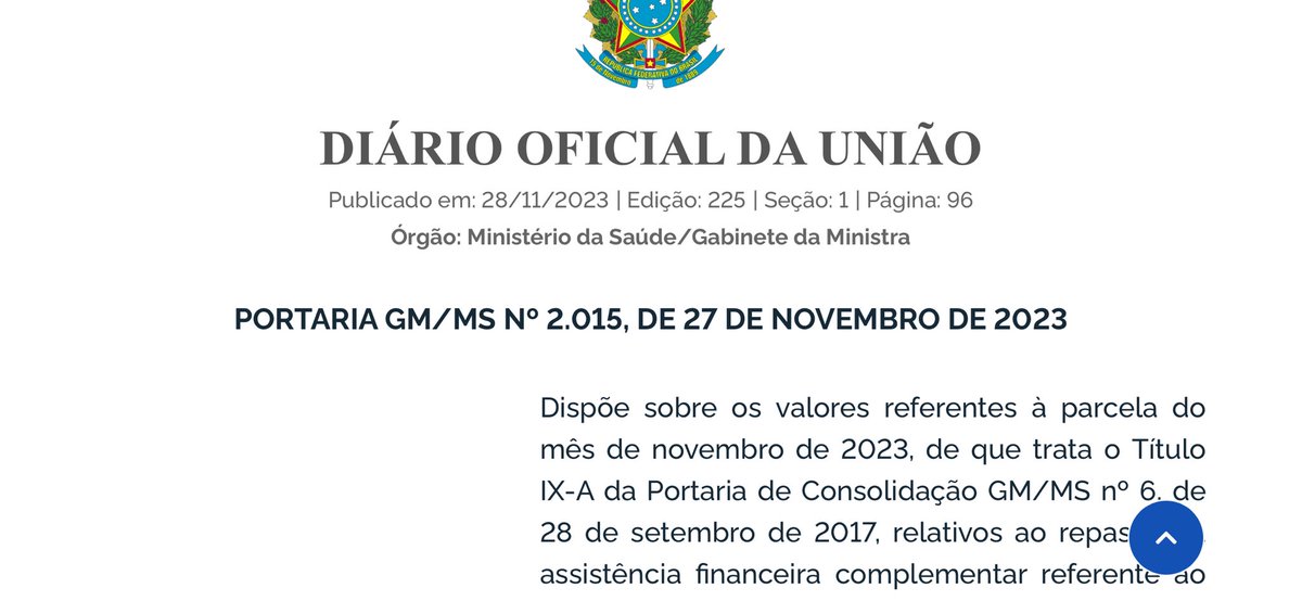 Bom dia, enfermagem! Saiu hoje a portaria com os valores para pagamento do piso de novembro. Este ano ainda teremos a parcela de dezembro e 13º. Conseguimos incluir os valores do piso de 2024 no orçamento que será votado na próxima semana. Seguimos atentos e trabalhando!