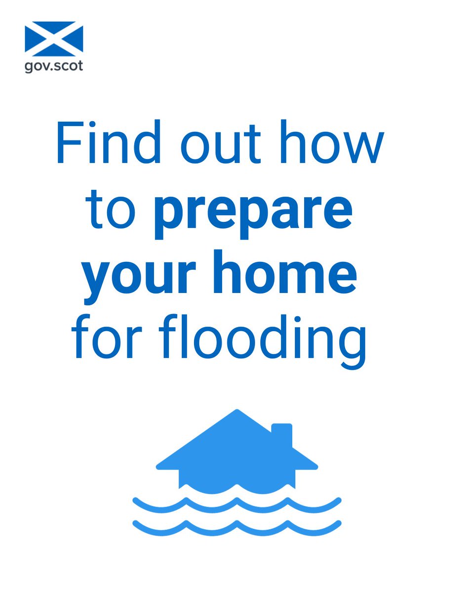 How ready are you for flooding? 💧 🏠 To make sure your household is prepared, you can: 🔹 Check your insurance covers flood damage 🔹 Consider using flood protection products, such as alarms and door barriers Find more tips on staying prepared at ready.scot/respond/severe….