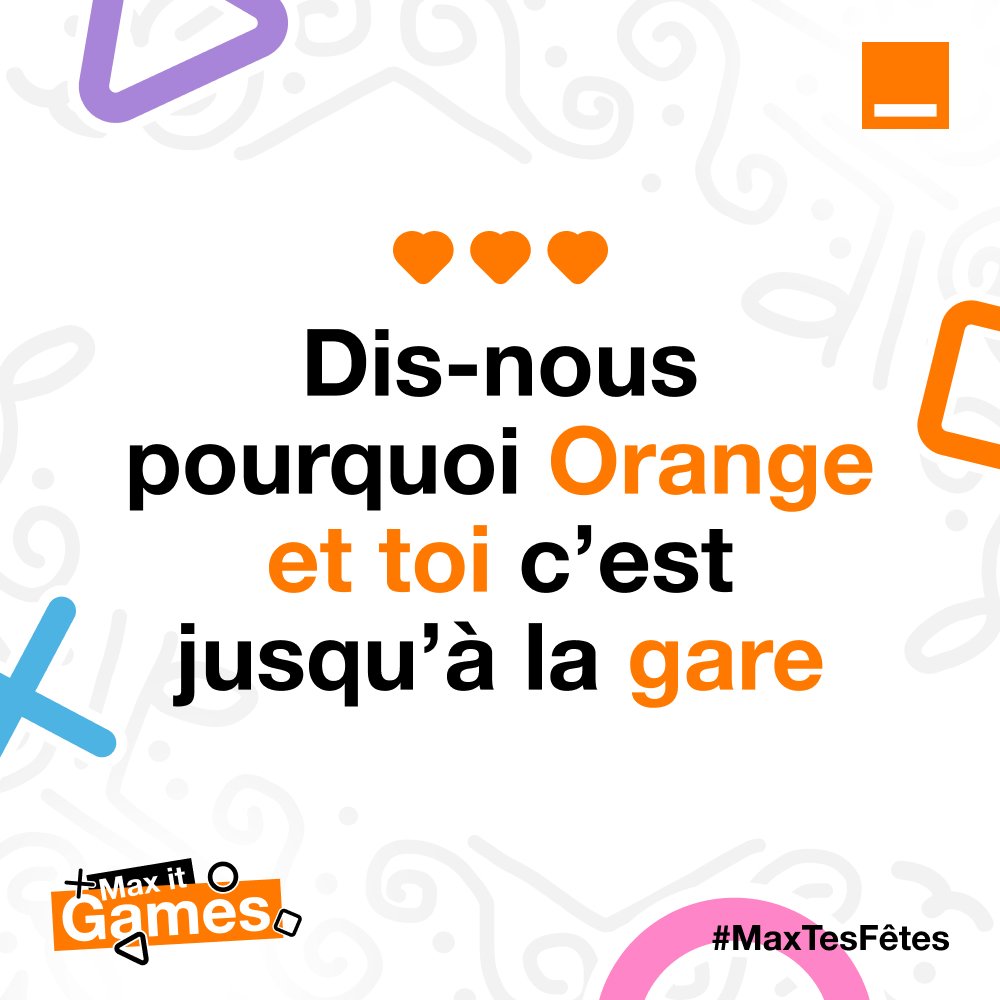 Orange_Cameroun's tweet photo. Retrouve-nous sur notre page Facebook pour tenter d'ĂȘtre l'un de nos gagnants
#MaxItGames
#MaxTesFetes https://t.co/R126qExs4e