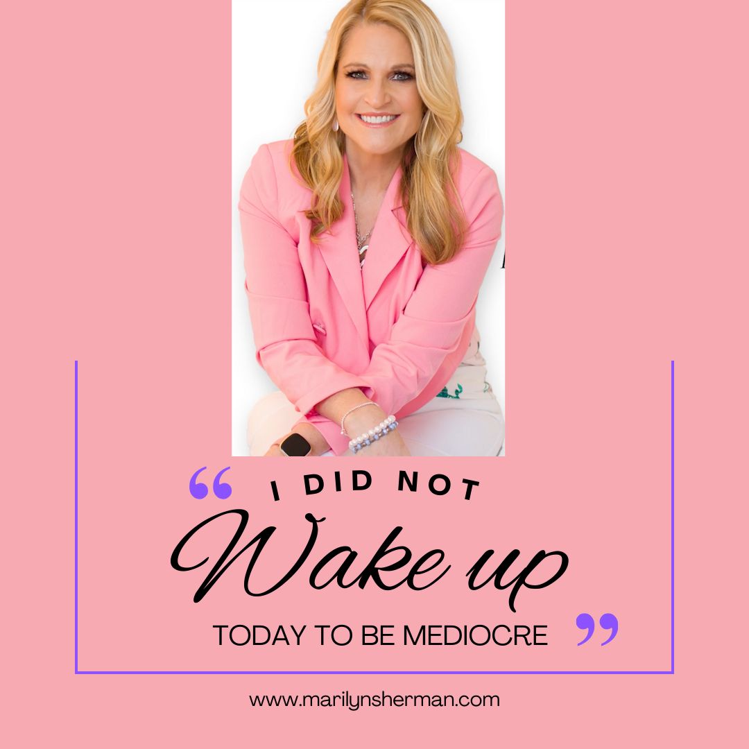 No one wakes up wanting to be average or mediocre. You have a gift. Today choose to be extraordinary. 
#FrontRowMindset #ChooseToBeExtraordinary #MarilynSherman