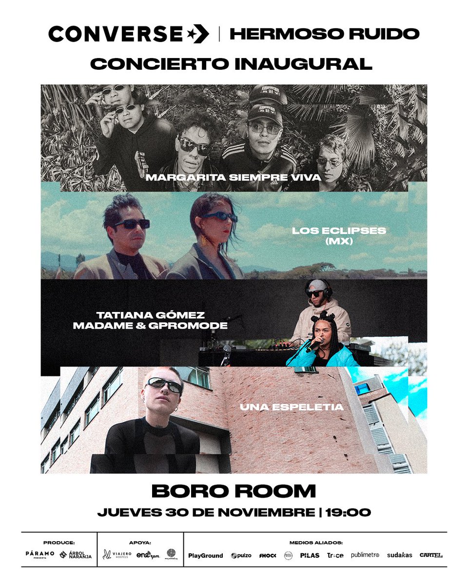 Lo pidieron, aquí está ⭐️.

Esta es la nómina que abrirá las puertas del #FCHR2023 este jueves. Un junte potente para comenzar nuestro encuentro con los sonidos emergentes. 

*La entrada es LIBRE sin previa inscripción. 
*Aforo limitado y por orden de llegada.