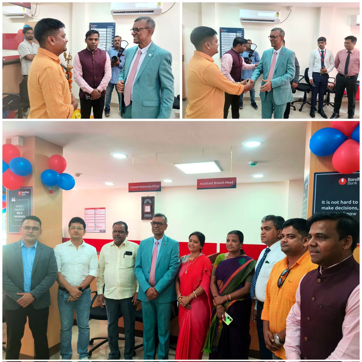 Ration_Rasheed's tweet photo. π¦β¨ Honored to attend the grand opening of the new Bandhan Bank branch at Bhatu Basti! A privilege to celebrate alongside Mr. Chandra Shekhar Ghosh, MD & CEO. π Cheers to growth, accessibility, and continued success! πΏπ #BandhanBank #BhatuBastiBranch #CommunityExpansion https://t.co/RRZAqJ9tOk