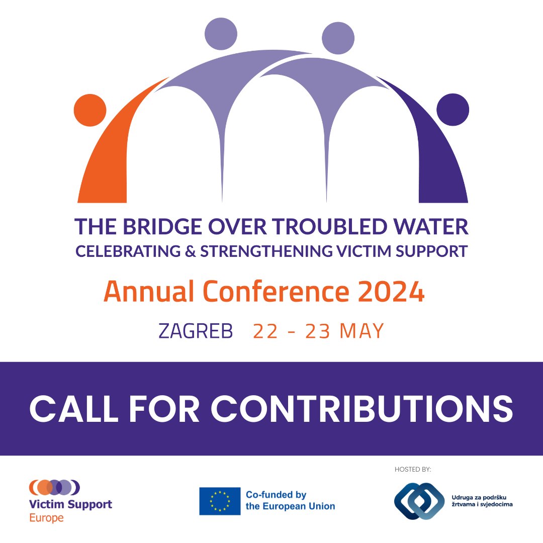 VictimSupportEU's tweet photo. 📥CALL FOR CONTRIBUTIONS for #VSEAC2024 side events!
Check out the open call: https://t.co/fnGrbTl333
⏰ Deadline: 10 Jan 2024
@NPC_116006
#VSEAnnualConference2024 #VictimSupportEU #EUVictimsRights #ShapingVictimSupportTogether https://t.co/Z4ZY0cCKn6