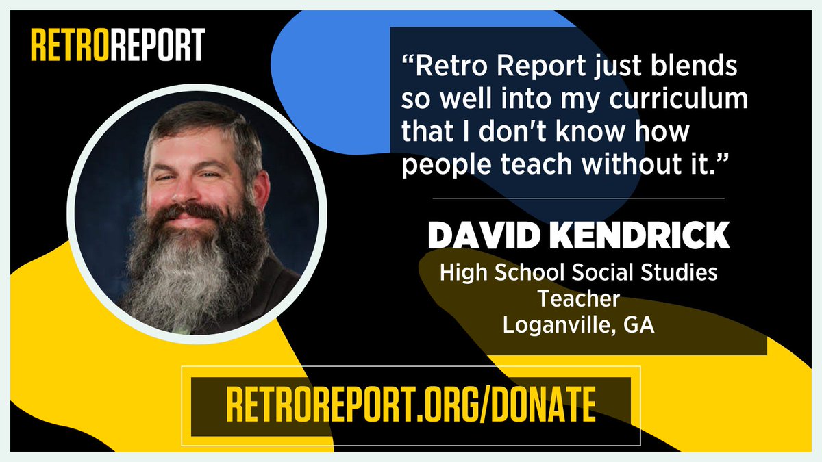 4/ Are you an educator who used Retro Report in your classroom this year? Please help us spread the word about our free resources and retweet this call to action.